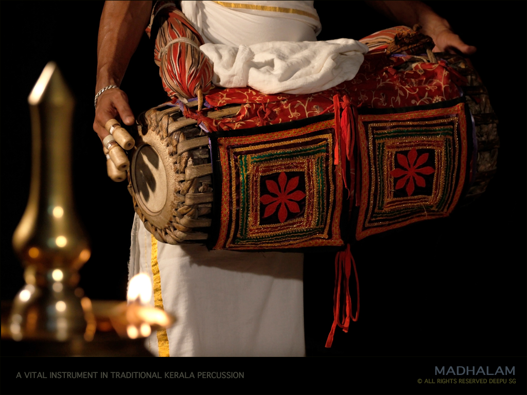 Maddalam of Palakkad drum close-up